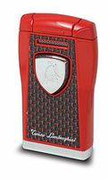 Tonino Lamborghini Argo Butane Refillable Cigar Lighter, Red Carbon Fiber