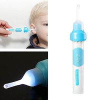 Sacow Electric Ear Cleaner, LED Automatic Earwax Removal Kit Soft Ear Wax Cleaner Ear-pick for Kids Adults