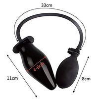 DIGMOO Bladder Control and Pelvic Floor Exercise, Enema Douche Bulb Enema Pump System Rubber Black