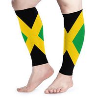 Flag of Jamaica Calf Compression Sleeve 1 Pair Leg Socks Sports Running