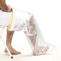 HealthGoodsIn - Transparent Leg Cast Cover for Adults for Baths and Shower | Lightweight Leg Cast Guard Transparent for Protection While Showering | Reusable Leg Cast Protector