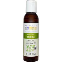 Aura Cacia 100 Percent Pure Organic Jojoba Oil, 4 Ounce - 3 per case.