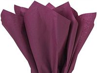 Burgundy Tissue Paper Squares, Bulk 24 Sheets, Premium Gift Wrap and Art Supplies for Birthdays, Holidays, or Presents by Feronia packaging, Large 20 Inch x 26 Inch