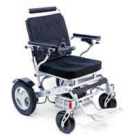 Karman Healthcare Tranzit Foldable Lightweight Power Wheelchair, Silver, 42 Pound