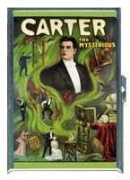 Carter the Great Poster Magic Double-Sided Cigarette Case, ID Holder, Wallet with RFID Theft Protection