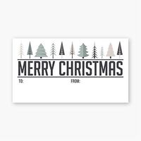 to and from Christmas Gift Wrapping Labels, Stickers for Christmas Gifts (597-GB)