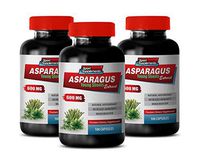 Brain Support Supplement Improve Memory Focus and Brain Function - Asparagus 600 MG - Young Shoots Extract - Premium Dietary Supplement - Digestive Supplements for Men - 3 Bottles 300 Capsules