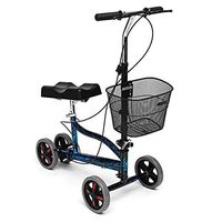 Thaisan7, Mobility Knee Walker Scooter Steerable Foldable Medical Aid Crutches 4-Wheel,for healthy