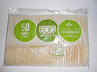 Eco-Products - Plant Starch Knife, Cream, 50/Pack EPS001PK (DMi PK