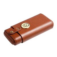 Humidors Cigar Box Cigar moisturizing Tube Cigar Leather case Travel Portable humidifier Cedar Wood Protective Sheet (Color : Brown, Size : 178.73.7cm)