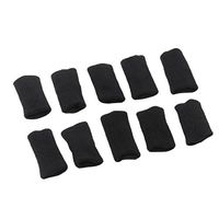 uxcell Sports Volleyball Stretch Bands Elastic Fingers Sleeves Covers 10pcs Black