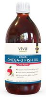 Liquid Fish Oil (16.9 fl oz) - 1,564 mg of Omega-3s, Refreshing and Delicious Naturally Sweetened Crisp Apple Omega 3 Fish Oil Liquid with No Fishy Aftertaste