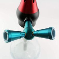 Douup Hookah Accessories, Hookah Conversion Head, Shisha Connector Hookah Accessories, Hookah 1 to 2 Hose Adapter, for Hookah,Blue