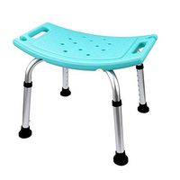 LBSX Heavy Duty Shower & Bath Chair,Weight Capacity, Quick & Easy Tools Free Assembly, Lightweight & Seat Height Adjustable, Great for Travel Green