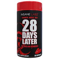 Insane Labz 28 Days Later Men’s Test Booster, Increase Stamina, Endurance, Strength and Lean Muscle Mass, 30 srvgs, 90 Capsules