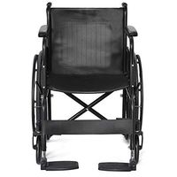 COLIBROX>>>24'' Lightweight Foldable Medical Wheelchair w/Footrest FDA Approved New>This is Our Black Back and mat Manual Wheelchair. This Wheelchair can Provides Comfort and Mobility