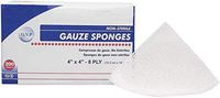 AMZ Medical Gauze Sponges 4" x 4". Pack of 200 8-ply Gauze Dressings for Wound Cleaning, prepping, debriding, Packing. Non-sterile, 100% Cotton, Latex-Free.