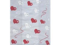 100ct Small Valentine"Heart Strings" 7x2x3" Cello Cellophane Treat Food Snack Bags