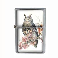 Wind Proof Dual Torch Refillable Lighter Skull Design-021