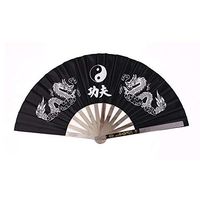 Decorate Fan, Dance Folding Fan, Chinese Retro Style Fan, Stainless Steel Tai Chi Fan Kung Fu Wushu Gym Show Decorate Fan
