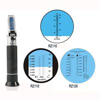 DishyKooker Portable Liquor Meter/Salinometer/Pet Urine Tester RZ116 118 126 Seawater Salinity Meter RZ118 English Neutral Office Product Gift