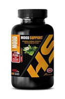 Mood and Stress Supplement - Mood Support Vitamins and Herbs - Positive Vibes - Natural - Anxiety and Stress Relief - Pure and Potent - GABA and 5htp - 1 Bottle (60 Caps)