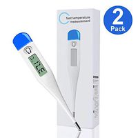 [2 Pack] Electronic thermometers Medical Dedicated Thermometer Universal FastTemperature Measurement Display Celsius for People and Pets Thermometer