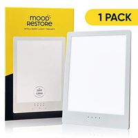 Mood Restore - (1 Pack) 12,000 LUX Light - Happy Sun Light w/Timer, UV-Free w/ 6ft Power Cord UL Listed