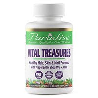 Paradise Herbs Vegetarian Capsules, Vital Treasure Healthy Hair, 60 Count