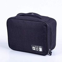 Travel Cable Bag Portable Digital USB Gadget Organizer Charger Wires Cosmetic Zipper Storage Pouch Kit Storage Bag uitable for Out-Going, Business