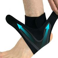 Ouniman Ankle Support Brace, Adjustable Wrap, Plantar Fasciitis Foot Sock with Arch Support Reduces Swelling & Heel Spur Pain. Injury Recovery for Sprained Foot, Tendonitis, Plantar Fasciitis (M)