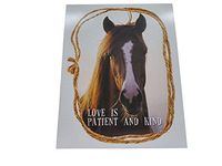 Faith View Creations Animal Mini Tablet 30 Sheets Per Notepad (Love Is Patient Horse)