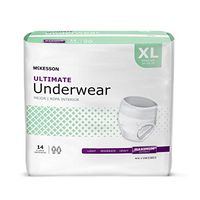 McKesson Adult Underwear Pull On X-Large Disposable Heavy Absorbency, UW33853 - CASE of 56