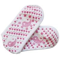 Oineke Unisex Self Heating Magnetic Health Care Socks Tourmaline Magnetic Therapy Comfortable Breathable Massage Socks