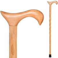 Brazos Twisted Cherry Derby Wood Cane Walking Stick, 37 Inch, Made in The USA