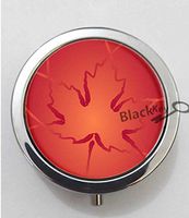 BlackKey Canada Canadian Flag 3-Compartment Decorative Pocket Gift Box Case Organizer for Pill, Color 1 -272