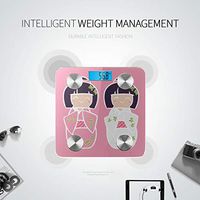 LYAOE Bluetooth Body Fat Scale Japanese Dolls Kokeshi Smart Wireless Scale with LCD Display Measuring Body Weight Bmi and Health Digital Scale