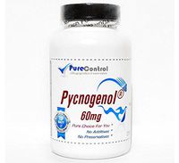 Pycnogenol 60mg Oryginal Brand Ingredient/No Substitutes // 60 Capsules // Pure // by PureControl Supplements