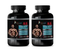 increase muscle size and strength - muscle building vitamins for men - NITRIC OXIDE PRE WORKOUT - N.O. 2157MG - nitric oxide dietary supplement - glutamine supplements for men - 2 Bottles 180 Capsules