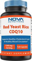 Nova Nutritions Red Yeast Rice 1200 mg. - COQ10 60 mg (Citrinin Free) for Cholesterol Support Capsules 120 ct