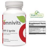 Omnivits NRF – 2 Ignite | Antioxidant & Detoxification Through Nrf2 Activation | Exclusive Formula with Turmeric Extract (Curcuma Longa), Green Tea, Glucoraphanin Broccoli Seeds BioPerine | 30 VCaps