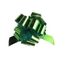 Metallic Pull Bows for Gift-Wrapping, 2-Piece (Small, Emerald)