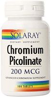 Chromium Picolinate 200mcg Solaray 100 Caplet