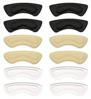 Heel Cushion Inserts Self-Adhesive Shoe Inserts Heel Protectors for Women/Men, Comfortable Heel Grips for Various Loose Shoes, Shoe Pads Prevent Heel Slipping/Foot Pain, to Improve Shoe Fit (6 Pairs)