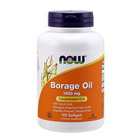 NOW Supplements, Borage Oil 1000 mg with 240mg of GLA (Gamma Linolenic Acid), 120 Softgels