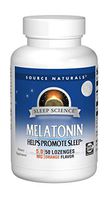 Source Naturals Sleep Science Melatonin 5 mg Orange Flavor - Helps Promote Sleep - 50 Lozenge Tablets