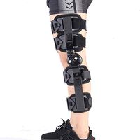 Hinged ROM Knee Brace, Post Op Knee Brace for Recovery Stabilization, Adjustable Medical Orthopedic Support Stabilizer After Surgery, Universal Size …