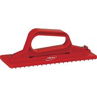 Vikan 55104 Hand-Held Scrub Pad Holder, Polypropylene, 9" L x 3-45/64" W, Red