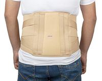 Healthnode™ Contoured Lumber Support (L.S) Support Belt for Acute Chronic Mild Lower Back Pain Osteoporosis Slip Disc Post Disketomy Care Fracture Injuries (Small)