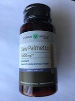 Vitamin World Saw Palmetto 1000 mg Supports Prostate & Urinary Health 90 Rapid Release softgels